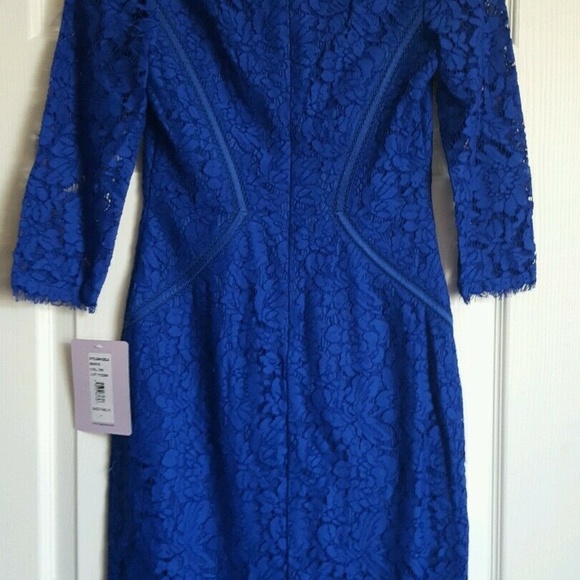 WOMEN JS COLLECTIONS Scalloped Lace Dress $218 - Picture 4 of 4